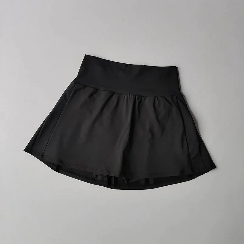ZenFlex Womens High Waist Sports Short Skirt Quick Dry Performance For Yoga Running Tennis Golf