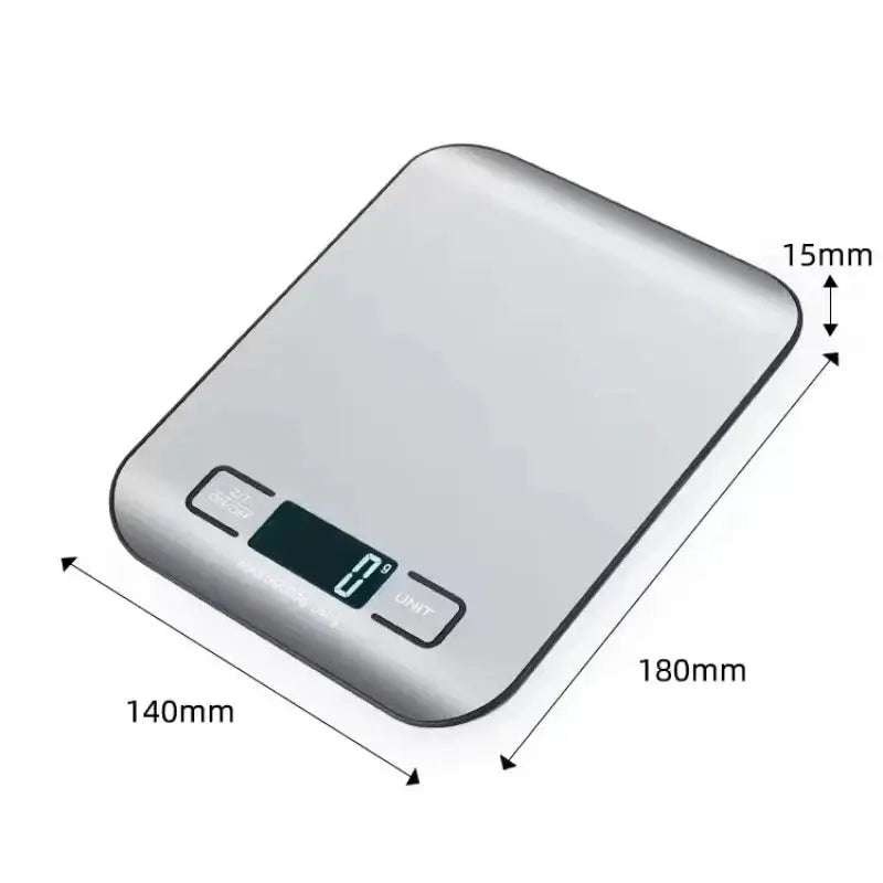 Digital Kitchen Scale With LED Display 5kg 1g Stainless Steel Weighing For Food Jewelry Snacks Baking Home Tools