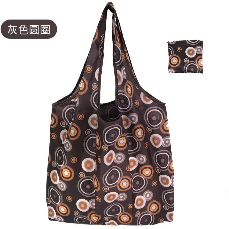 EcoCarry Large Foldable Reusable Tote Bag Made From 190T Polyester For Grocery Shopping Beach Storage