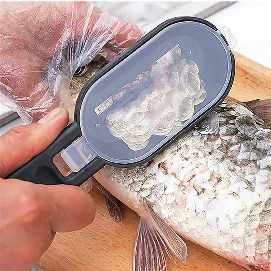 Multi Tool Fish Scale Remover And Fruit Vegetable Peeler With Cleaning Scraper Accessories Folding Knife