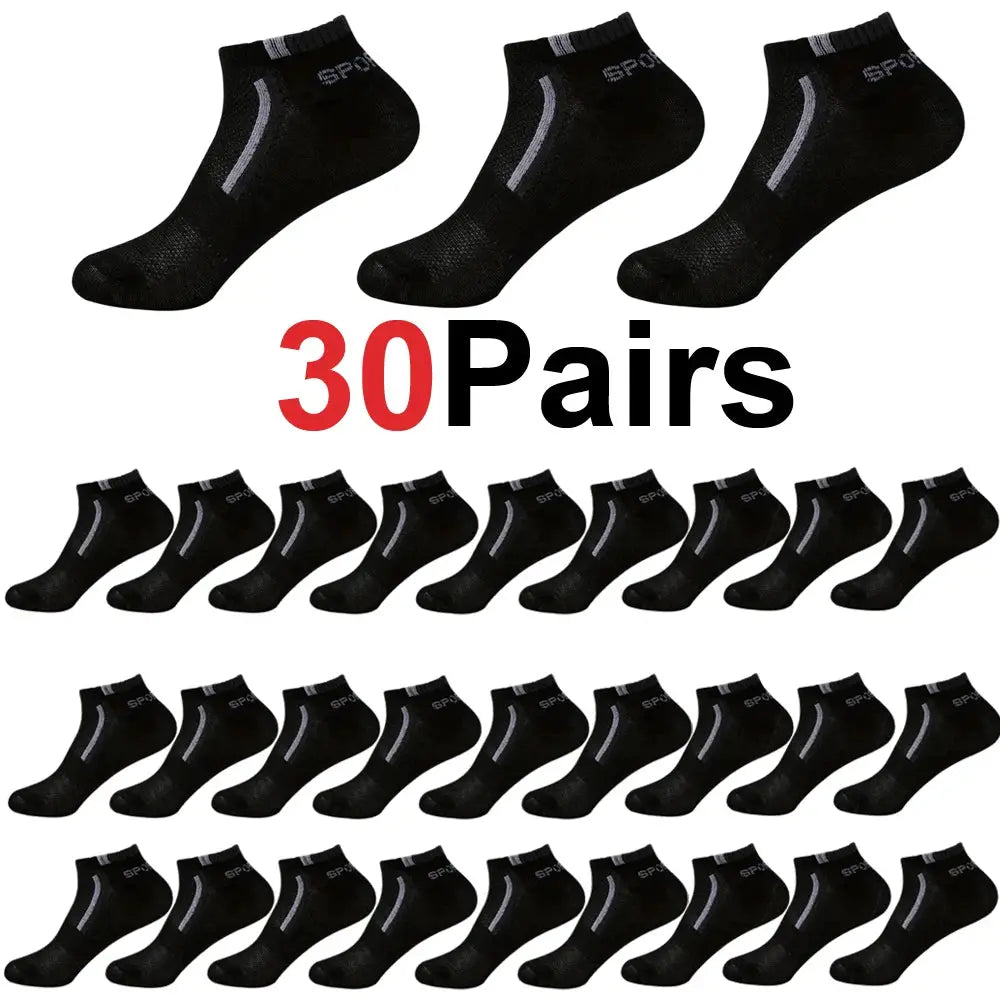 Mens Anti Slip Ankle Boat Socks Five Pairs For Business And Sports Breathable Sweat Resistant Odor Resistant Comfortable
