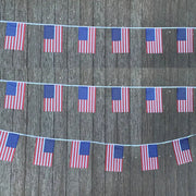 20 Pcs American String Flags Set USA Bunting Banner Small US Flags
