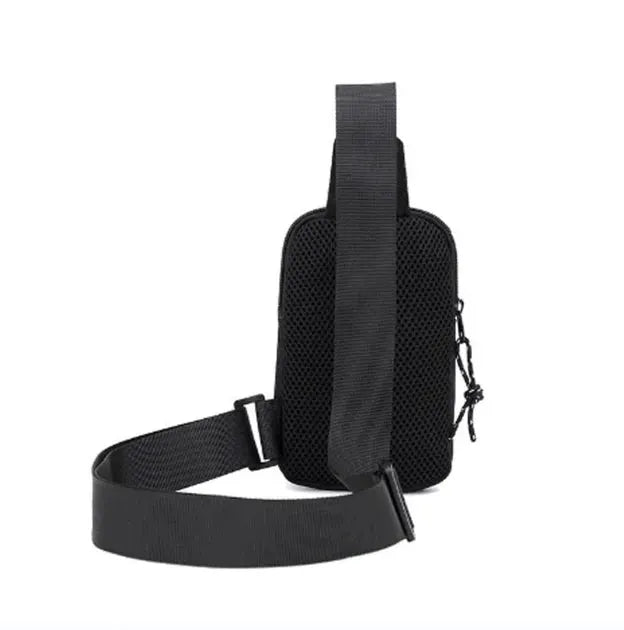 Simples Market men's small black crossbody bag with adjustable strap
