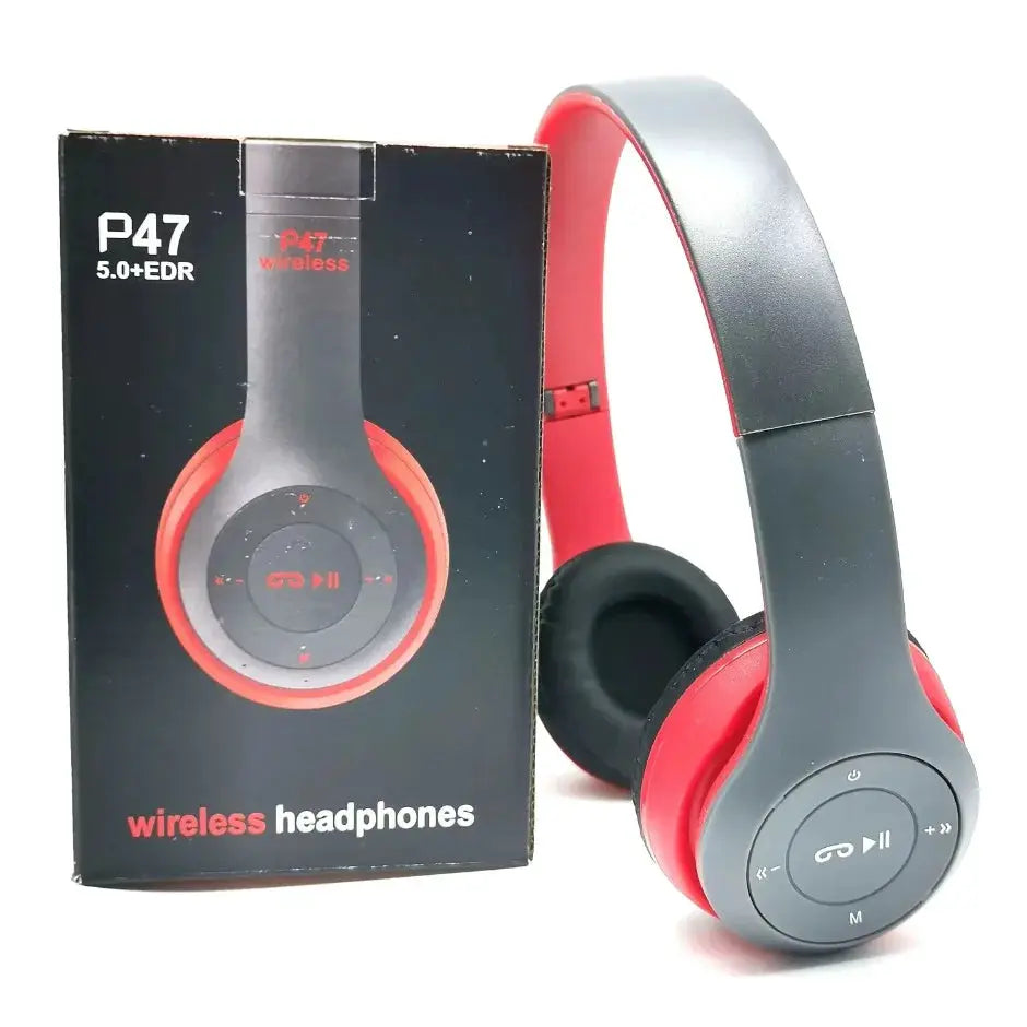 PulseTech Foldable Bluetooth 5.0 Headset Wireless TF Card and Wired Connectivity for Sports and Gaming Immersive Sound