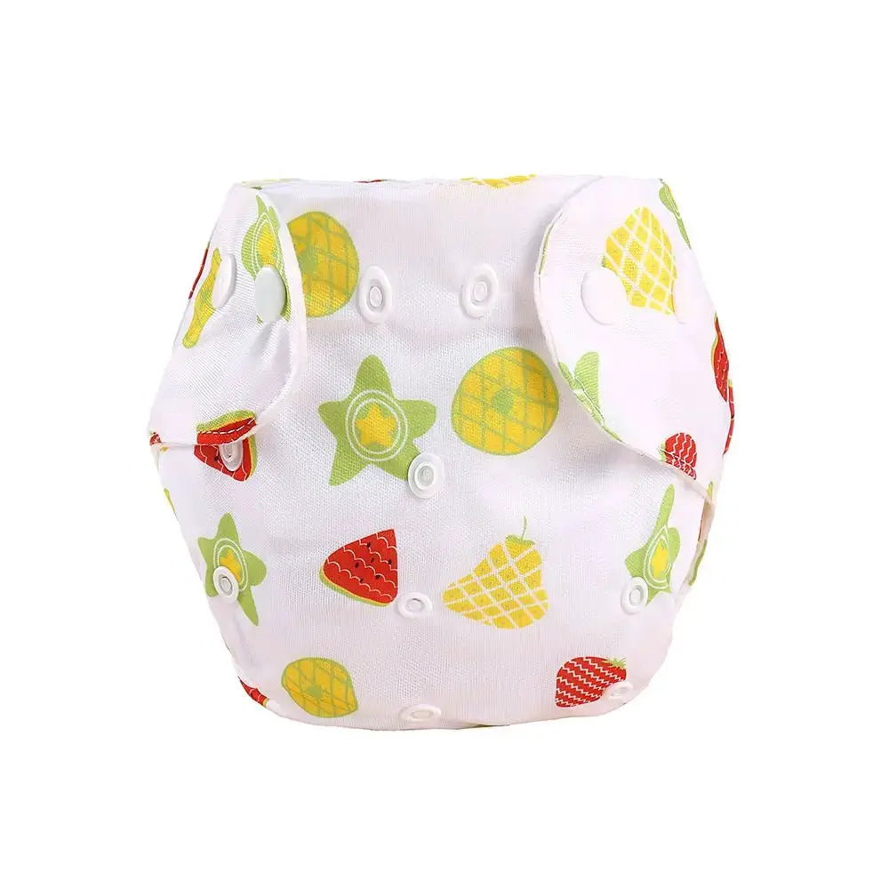 Eco Friendly Washable Reusable Cloth Diapers For Babies Grid Pattern Cotton Adjustable Training Pants 1 To 3 Years