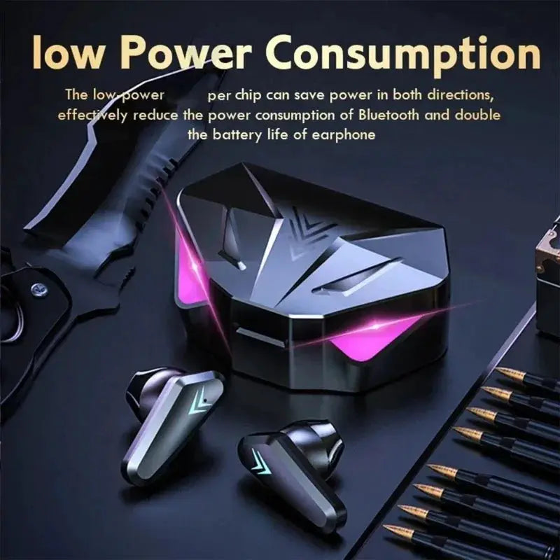 X15 TWS Wireless Gaming Earbuds With Microphone And LED Display Charging Case For Immersive Sound And Quick Charging