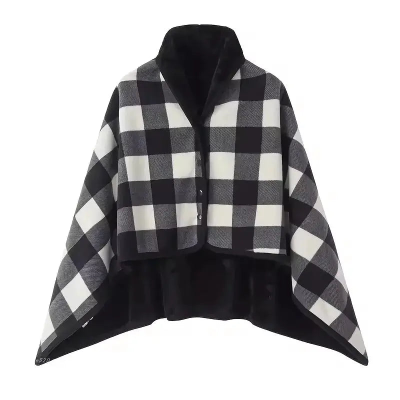 CozyNest Flannel Shawl Blanket Wearable Soft Cotton Polyester Blend For Office Warmth Travel And Home Use Casual Style