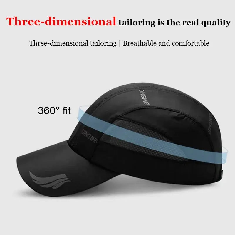 Unisex 2024 Quick Dry Bone Mesh Baseball Cap Snapback Adjustable For Running Golf Sports Canada
