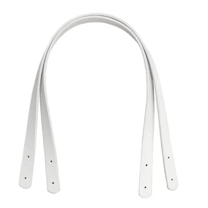 ArtisanCraft 2 Piece PU Leather Bag Strap Replacement Handles For Woven Bags Durable Handmade DIY Shoulder Tote Straps