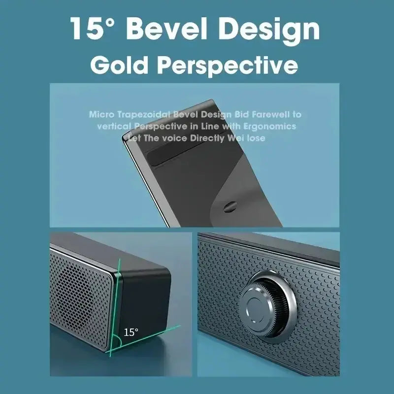SoundNova 4D Surround Desktop Speaker With Bluetooth And Wired Dual Purpose And High Volume Microphone