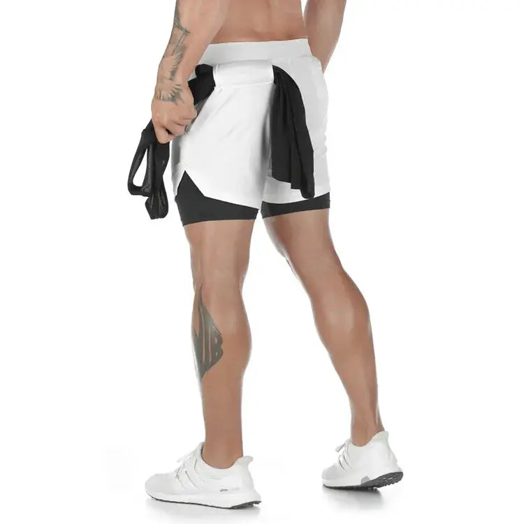 Camo 2 In 1 Running Shorts For Men Quick Dry Gym Fitness Shorts For Workout Training And Jogging