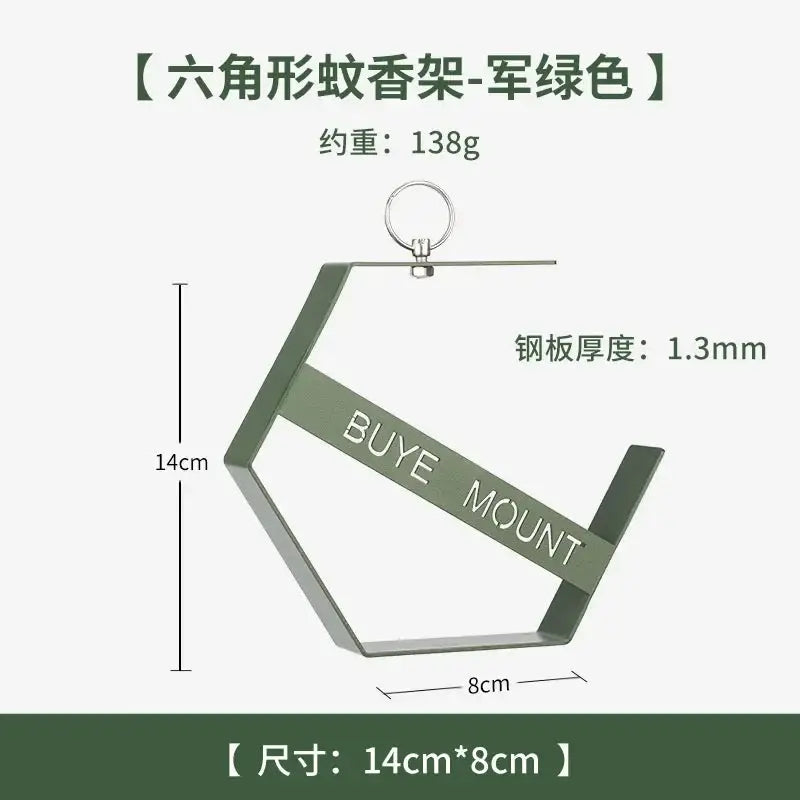 Outdoor Hanging Mosquito Coil Holder for Camping and Hiking Mosquito Coil Tray Organizer