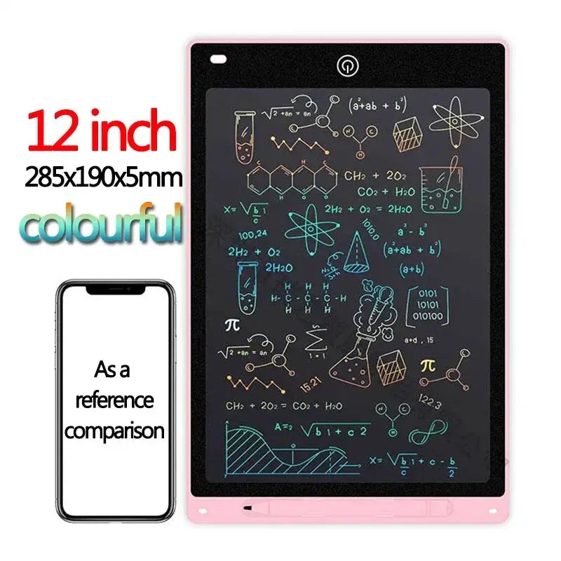 10 And 12 Inch LCD Writing Tablet For Kids Graffiti Sketchpad Handwriting Blackboard Toy Gift