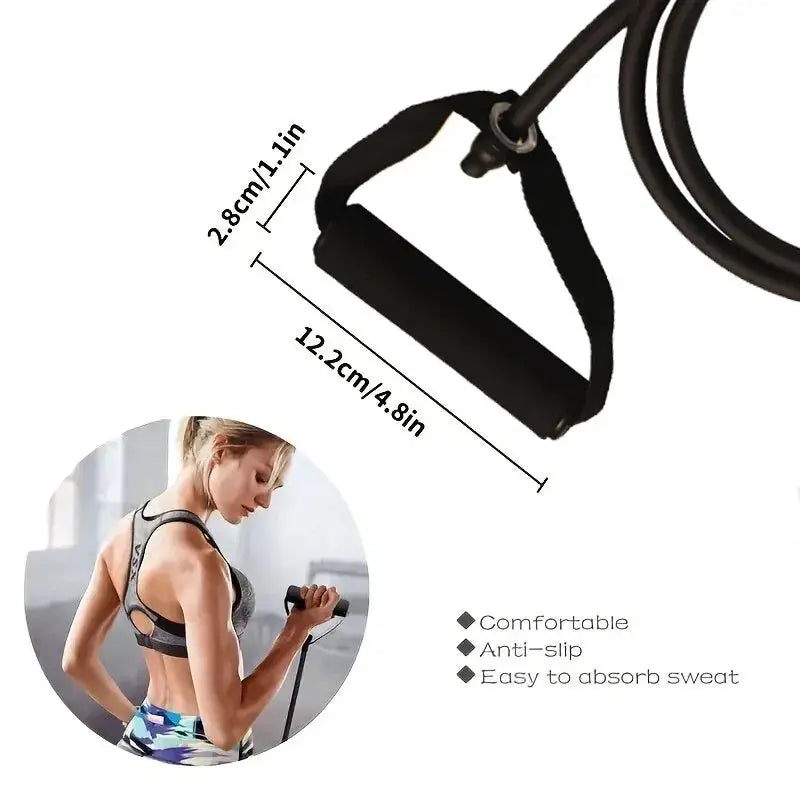 Resistance Bands With Handles For Home Workouts Exercise Bands For Men And Women Strength Training Equipment