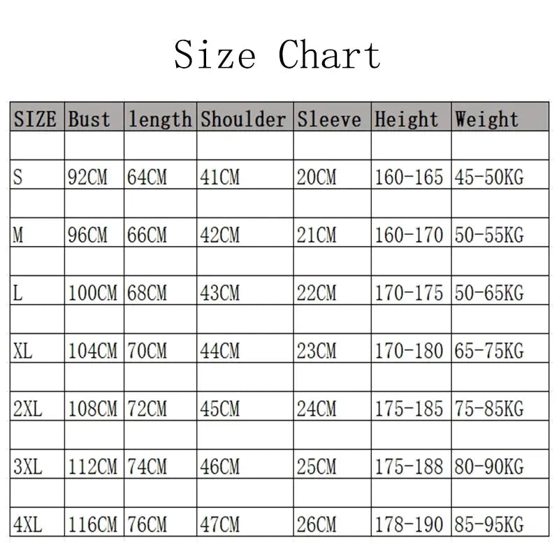 Simples Market men's V-neck knitted vest size chart with S-4XL bust, length, shoulder and sleeve measurements.