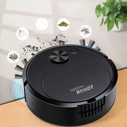 Simples Market 3-in-1 robot vacuum cleaner, black circular cordless floor sweeper