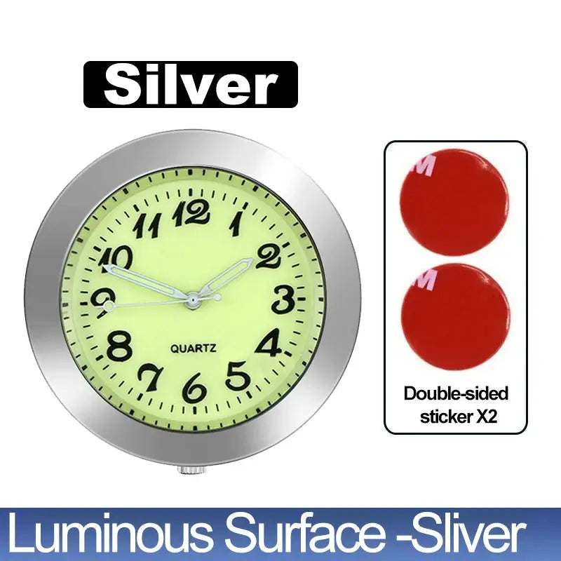 Car Clock Luminous Mini Digital Watch With Quartz Movement Stick On Interior Auto Ornament Gift