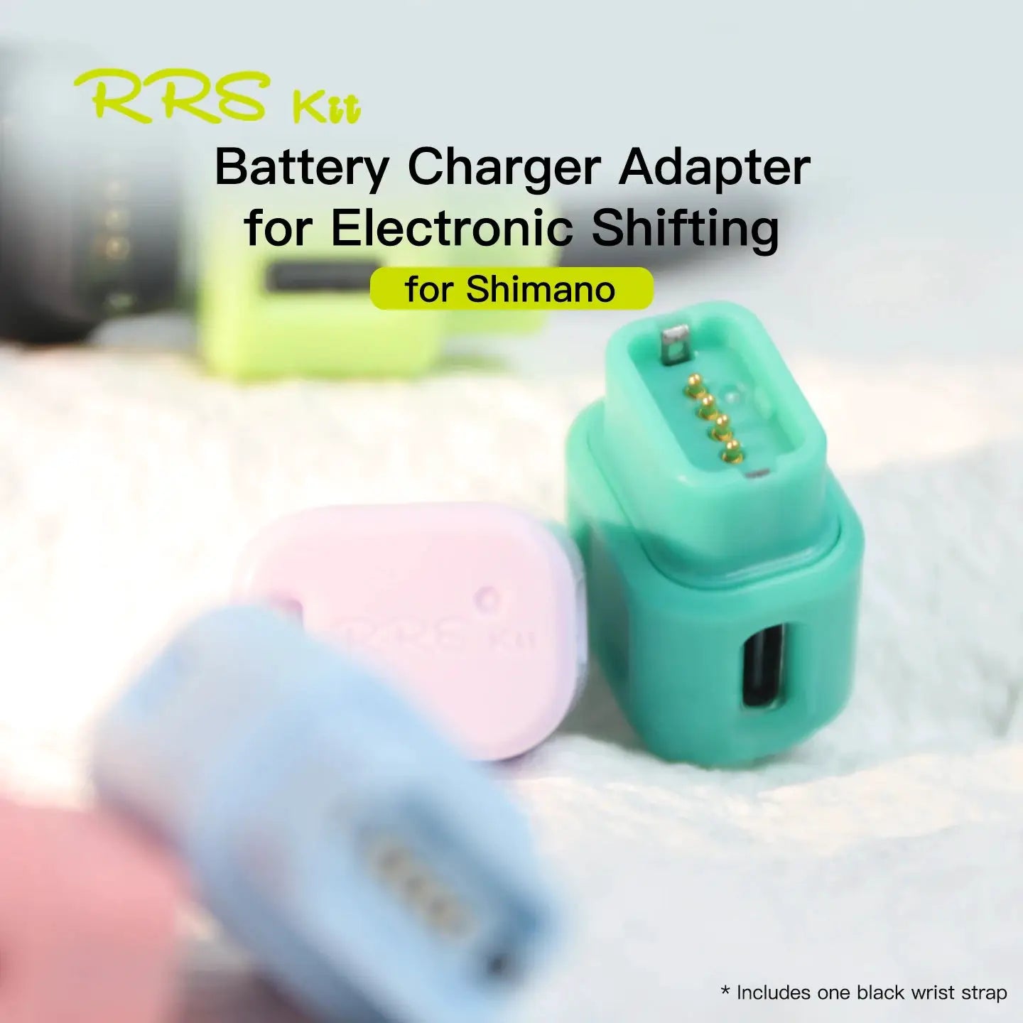 RRSKIT Battery Charger Adapter With Lanyard For Shimano 12 Speed Di2 Dura Ace Ultegra 105 R7100 Electronic Shifting