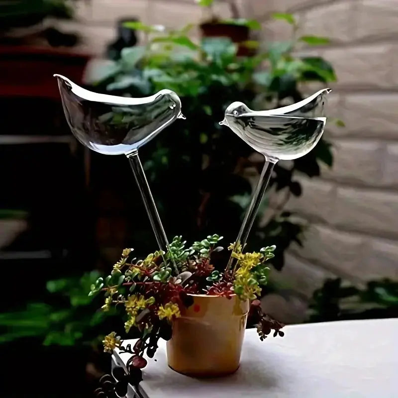 Imitation Glass Plastic Bird Automatic Water Dispenser With Travel Drip Hydration For Birds