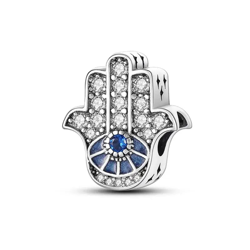 S925 Silver Perfume Bottle Charm Beads With Stars Moon Sun And Four Leaf Clover For Original Bracelet DIY Jewelry Making