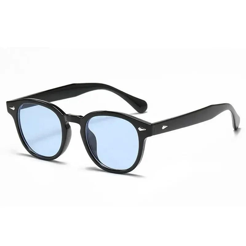 JNPCXI Retro Round Sunglasses With UV400 Protection Rivet Leopard Pattern Unisex Eyewear