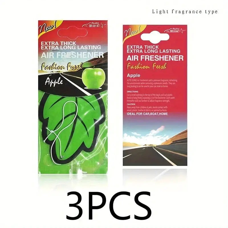 Leaf Shape Car Air Freshener Natural Scented Tea Paper Hanging Vanilla Perfume Fragrance For Auto Interior