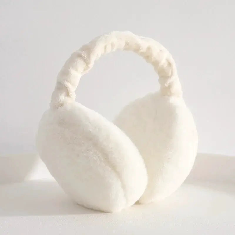 Soft Plush Earmuffs For Men And Women Unisex Outdoor Winter Warmth Cold Protection Solid Color Fashion