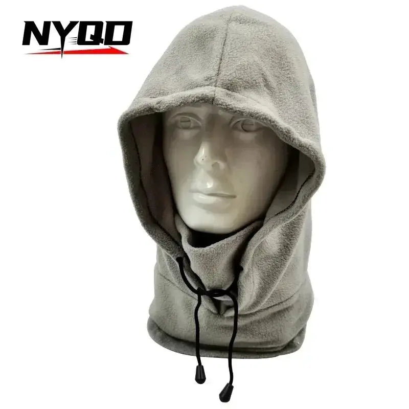 NYQD Fleece Balaclava Face Mask for Men and Women Winter Neck Warmer Hood Ski Sun Protection Windproof