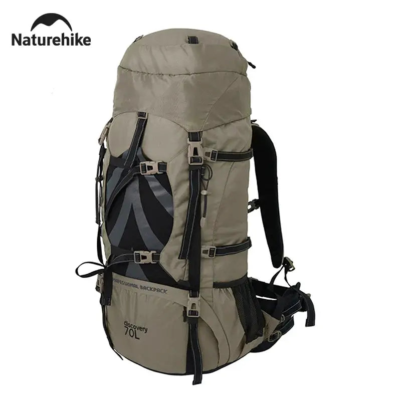 Naturehike 70L Camping Backpack Ergonomic Large Capacity Hiking Backpack With Rain Cover For Men Outdoor Travel Trekking