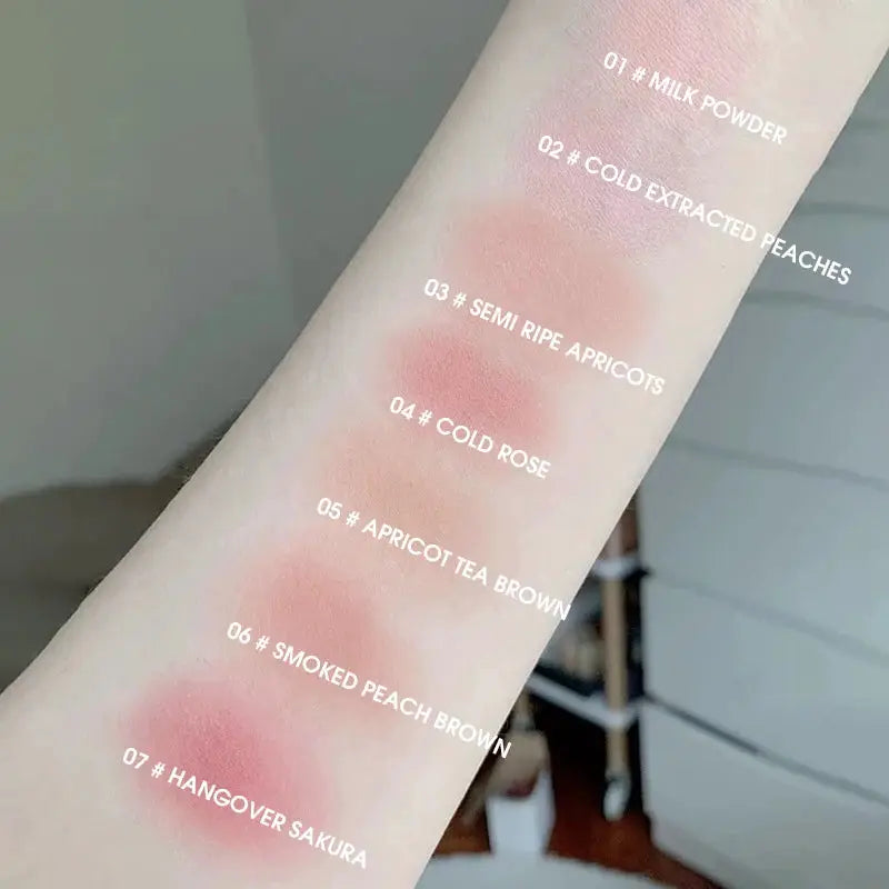 DaimAnpu Monochrome Honey Powder Blusher High Gloss Natural Brightening Rouge Setting Powder Cream