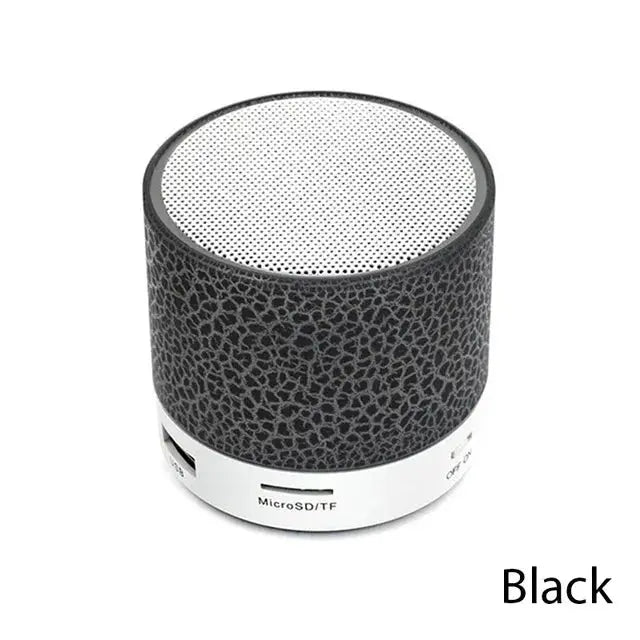 Mini Portable Wireless Bluetooth Speaker With LED Lights Crack Appearance Design Hands Free Hi Fi Audio