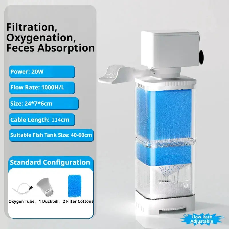 Aquarium Filter Pump Submersible Silent Fish Tank Water Pump For Aeration And Circulation 220V Wave Maker