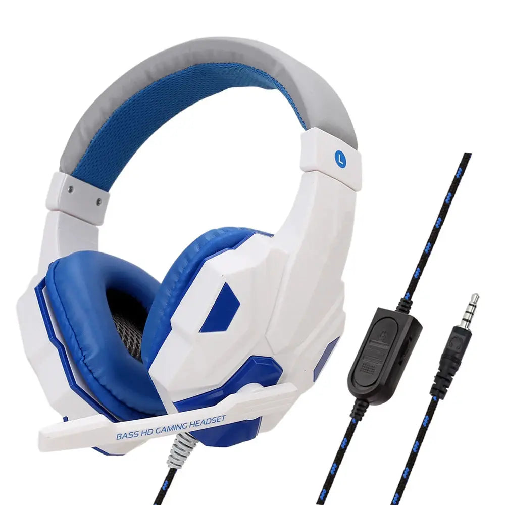 PulseX Wired Gaming Headset With 120 Adjustable Headband And Noise Cancelling Microphone For PS4 PS5 Xbox PC Smartphone