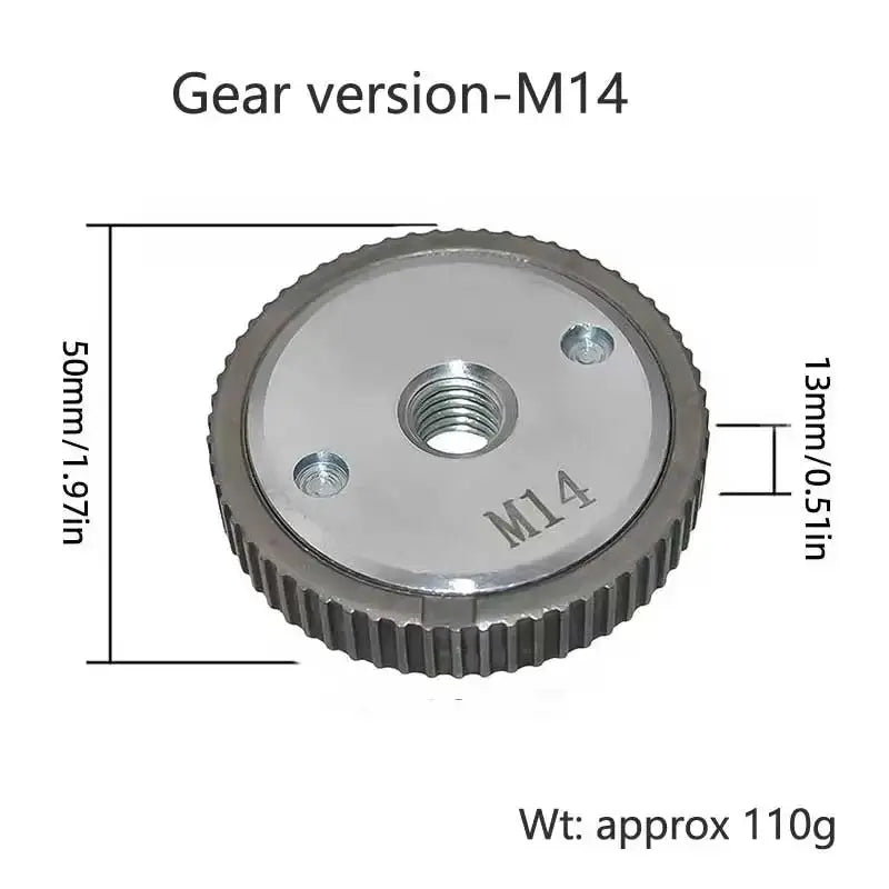 M10 Quick Release Self Locking Flange Nut With Pressing Plate Gear Type Accessories For Angle Grinder Polishing Discs