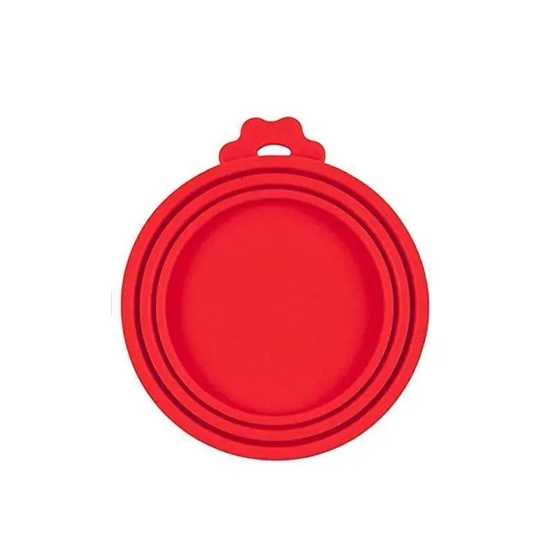 Reusable 3 In 1 Pet Food Can Silicone Cover Lid Airtight Seal for 8.5cm 7.5cm 6.5cm Cans Ideal for Dogs and Cats