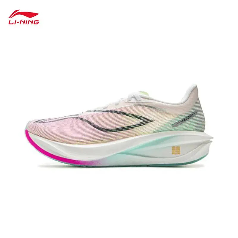 LI-NING Feidian 5 Challenger men's running shoe with pastel gradient upper and white midsole ARMV001