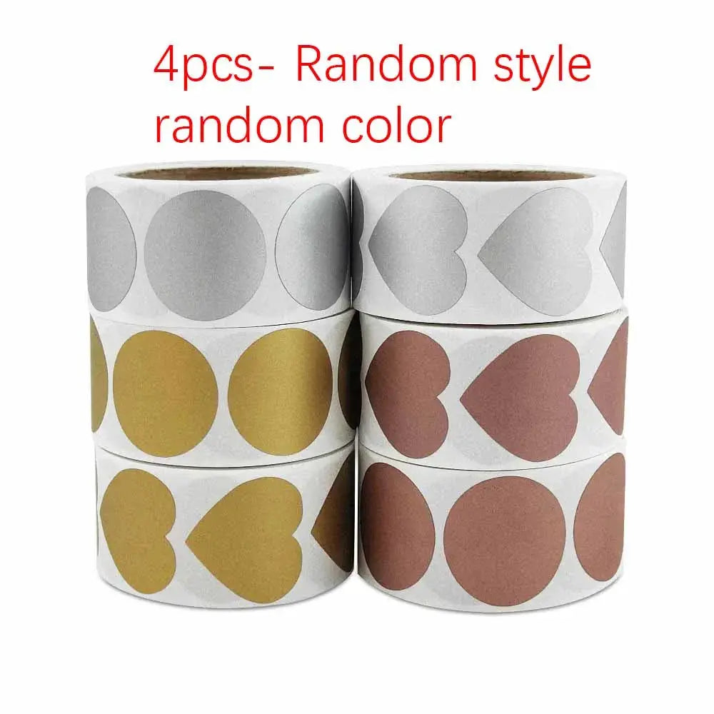Waterproof Scratch Stickers 2.5 cm 1 Inch 300 Pieces Roll For Promotions Lottery Games Hidden Information Fun Learning