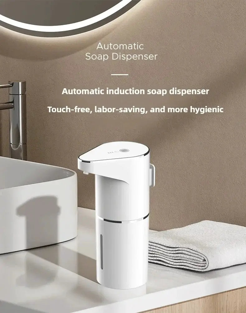 Simples Market automatic sensing soap dispenser, white, wall-mounted vertical, touchless design.