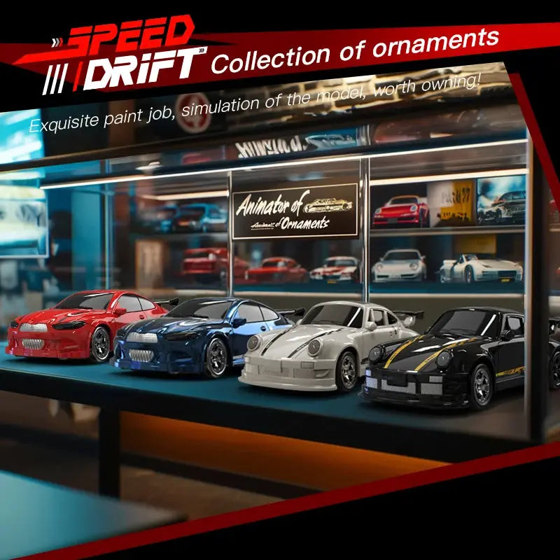 2026 KF20 1:64 Drift RC Car Four Wheel Drive Remote Controlled Racing Car Full Proportion Desk Competition Toy for Boys