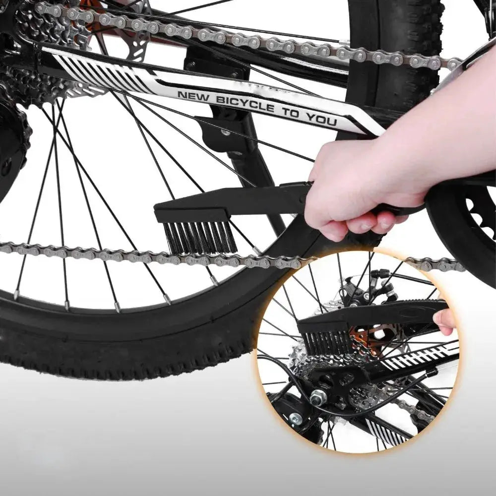 Portable Bicycle Chain Cleaner Kit With Brushes Scrubber Wash Tool For Mountain Bike Cleaning Outdoor Accessory