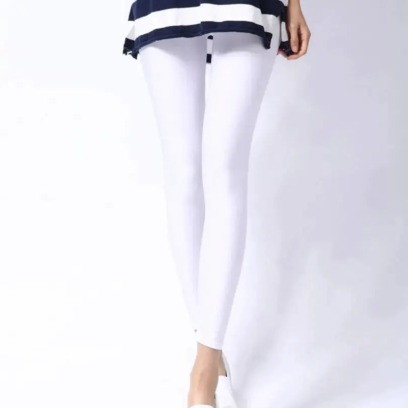 VivaWear Spring Solid Candy Neon Leggings For Women High Stretch Breathable Polyester All Day Comfort