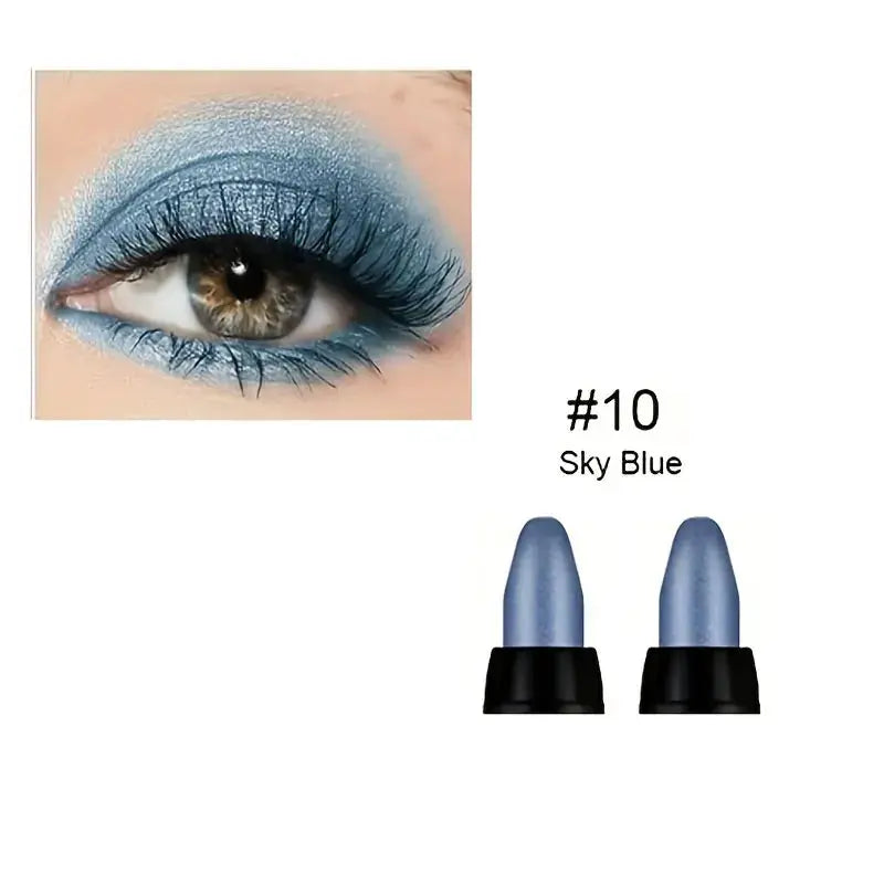 LustreLux 16 Colors Pearlescent Eyeliner Set Waterproof Long Lasting Glitter Eye Makeup