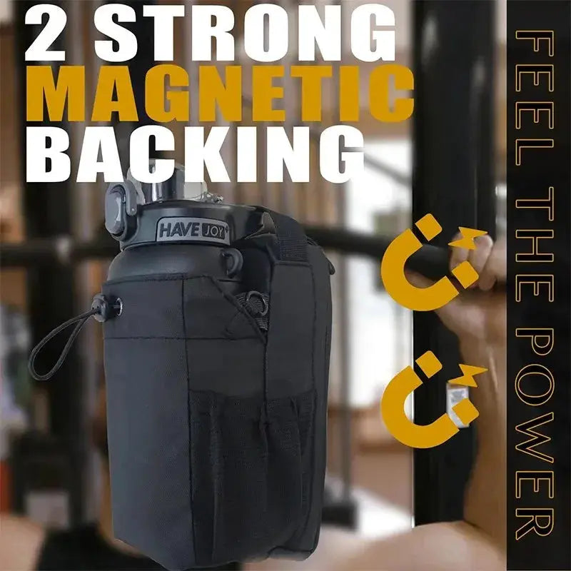 Magnetic Gym Bag With Phone Pocket And Water Bottle Pouch Organizer