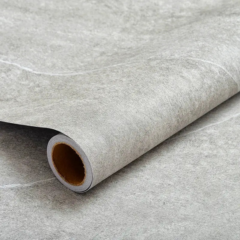 Floor tile sticker roll, grey PVC self-adhesive, waterproof, Simples Market 40cm roll