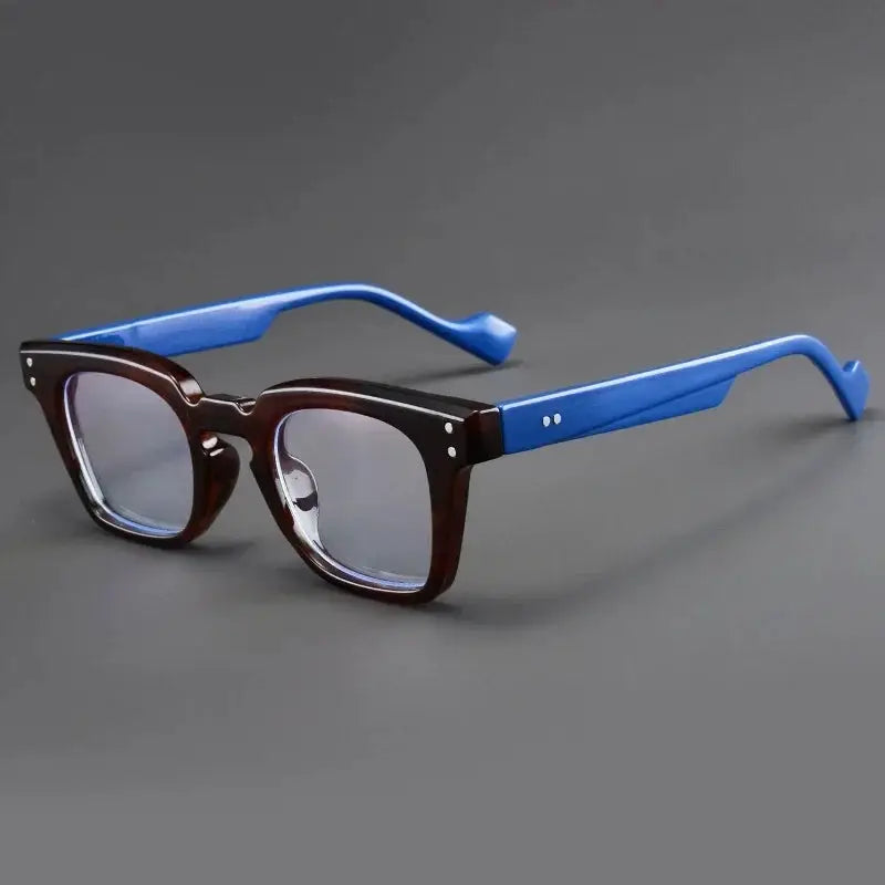 NovaEyes Ultra Lightweight Unisex Square Reading Glasses With Blue Light Blocking For Reduced Eye Strain