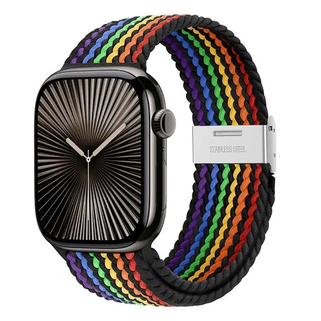 Strap For Apple watch band 46mm 45mm 44mm 49mm 40mm 41mm 42mm Braided loop correa bracelet iWatch series 10 8 9 7 5 2030