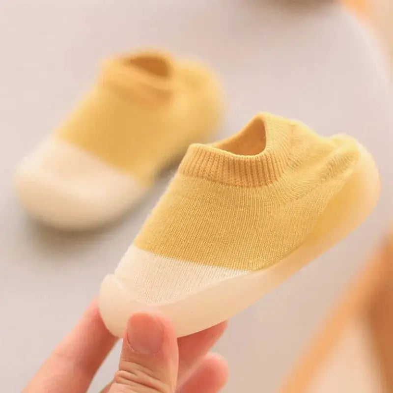 Baby Shoes Toddler First Walkers Infant Knit Booties With Rubber Soft Non Slip Sole Casual Shoes Boys Girls