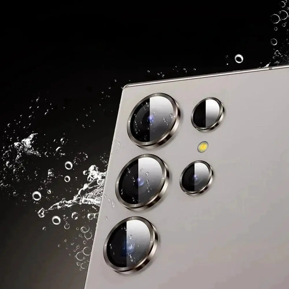 Simples Market camera lens ring back glass protection for Samsung Galaxy S25/S24/S23 series, metal circular lens frames