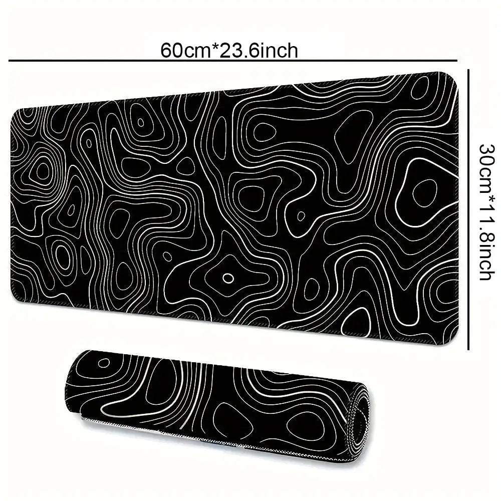 Large Extended Gaming Mouse Pad With Stitched Edges And Non Slip Rubber Base For Desk