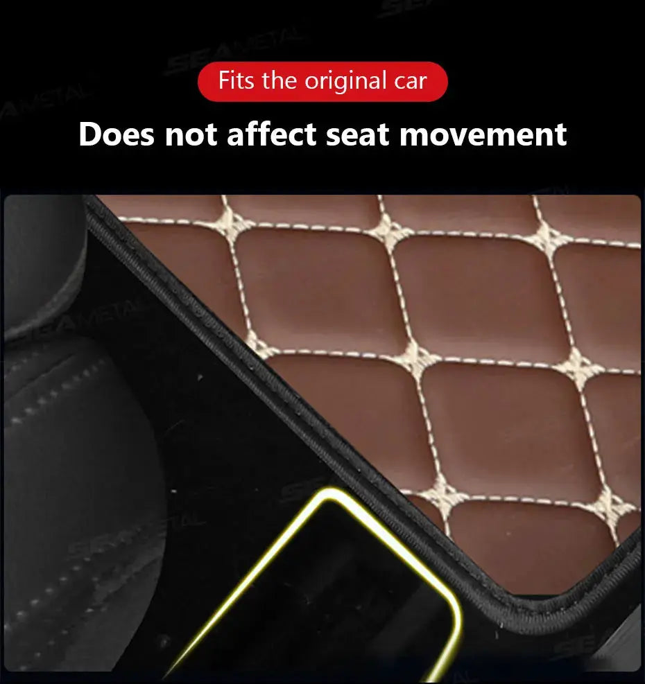 4-piece car floor mat set, universal fit by Simples Market, black non-slip waterproof all-weather mats
